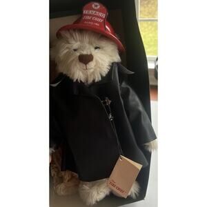 TEXACO FIRE CHIEF TEDDY BEAR 1999 MONKEY ISLAND BEARS & FRIENDS 16” Exclusive